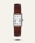 Mockberg Timeless Brown Leather Silver Watch MB0248