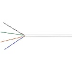 Cat 6 U/UTP Netværkskabel - CCA - Blød - Hvid - 305 m