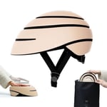 Casque de Cycliste pour Adultes, Pliable (Closca Helmet Loop). Casque pour se déplacer à vélo, Trottinette ou Scooter, pour Homme et Femme (Unisexe). Design breveté. (Sahara, M)