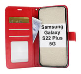 Crazy Horse Wallet Samsung Galaxy S22 Plus 5G (SM-S906B/DS) (Röd)