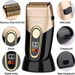 Foil Shaver Electric Cordless Shaver for Men Wet/Dry Razor Rechargeable USB LCD