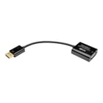 Tripp Lite 6-tum DisplayPort till VGA-adapter Active Converter DP till VGA M-F DPort 1,2 6" DisplayPort (M) Displaykort för HD-15...