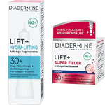 DIADERMINE LIFT+ Soin contour des yeux Hydra-liftant 15 ml & Lift+ Crème de nuit Super filler - Soin anti-âge - 50 ml