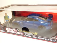 Brian's NISSAN SKYLINE GTR Film FAST AND FURIOUS 7 1/18 lumières & figurine