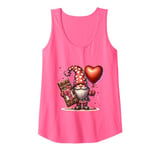 Pink Valentines Day Gnome Accessories Valentines Chocolate Tank Top