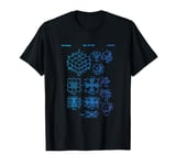 Competitive Puzzle Cube Rubik Patent Speed Cubing Retro Math T-Shirt