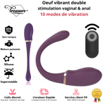 Sextoy Oeuf Vibrant Télécommande Sans Fil Masturbant Femme Clitoris Point G Anal