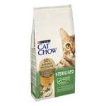 PURINA CAT CHOW | Adulte | Croquettes pour Chat Stérilisé | Dinde| 10 kg | Sac