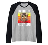 Living the Hoot Life Owl Raglan Baseball Tee