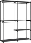 Industrial Open Wardrobe Clothes Rail Rack Bedroom Storage Metal Unit Shelves