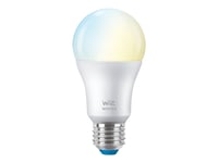 Wiz Connected - Led-Glödlampa - Form: A60 - E27 - 8 W (Motsvarande 60 W) - Klass F - Varmt Till Kallt Vitt Ljus - 2700-6500 K