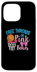 Coque pour iPhone 14 Pro Max Free throws or Pink Bows Gender Reveal Cute Girl Tee