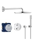 Grohe Grohtherm shower system, 2 heads, Wall, Chrome