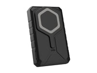 Uag - Trådløs Nødlader - Rugged, With Stand - 10000 Mah - 20 Watt - 2 Utgangskontakter (24 Pin Usb-C, Usb) - Titan, Svart