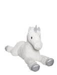 Einhorn Lying Unicorn, White, 100Cm Vit