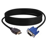 3 mètres Câble adaptateur HDMI mâle vers VGA HD-15 mâle