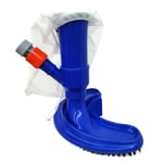 Tête d'aspirateur de piscine, brosse de nettoyage avec sac à mailles, brosse de nettoyage par aspiration pour piscine étang fontaine Spa EU/US