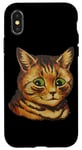 Coque pour iPhone X/XS Chat souriant mignon par L. Wain