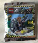 POLYBAG LEGO FIGURINE JURASSIC WORLD FOIL 122220 OWEN SUR HYDROGLISSEUR BOAT