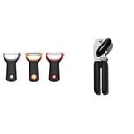 OXO Good Grips 3-Piece Assorted Prep Peeler Set & Good Grips Soft Handled Tin Opener