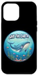 Coque pour iPhone 12 Pro Max Cute Save our Planet, Jour de la Terre, Journée de la Terre Cool Whale