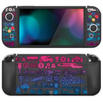 PlayVital ZealProtect Soft Protective Case for Nintendo Switch OLED, Flexible Protector Joycon Grip Cover for Switch OLED with Thumb Grip Caps & ABXY Direction Button Caps - Deluxe Championship