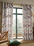 Voyage Oceania Pair Lined Eyelet Curtains, Sandstone