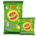 Hula Hoops CHEESE & ONION Multipack Crisps 6x24g Packs, Case of 30 - Deliciously crunchy - No Artificial Colours or Flavours, Suitable for Vegetarians