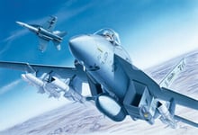 F/A-18E Super Hornet Fighter 1:72 Plastique Model Kit Italeri