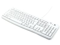 Logitech K120 Wired Business Keyboard, QWERTZ German Layout - White