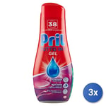 3x Pril Gel Lave-Vaisselle 630 Ml. Classic Made IN Italy