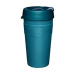 KeepCup Thermal - Vacuum Insulated Stainless Steel, Reusable Coffee Cup with Splashproof Sipper Lid - 16oz/454ml - Lagoon