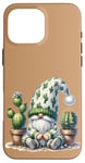 Coque pour iPhone 16 Pro Max Grumpy Cactus Dad Gnome With Succulent Pots For Cactus Lover