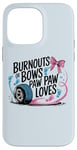 Coque pour iPhone 14 Pro Max Burnouts or Bows Paw Loves You Baby Shower Révélation du sexe