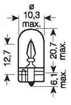 Osram Original - Glödlampa W5W 5W 24 V 1-pack