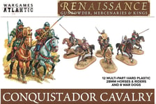 Wargames Atlantic, Conquistador Cavalry and War Dogs, 1:56, 28mm/1.1 (US IMPORT)