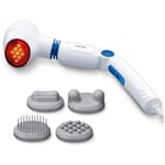 Beurer MG40 Infrared Heat Vibration Massager with 4 Attachments 3 Function Level