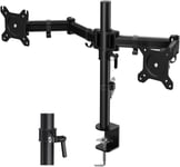 Hf29Db Dual Double Support De Bureau Pour 2 Écran Support De Table Pour Moniteurdesk Mount Bracket (Hf29Db)[YIN144852]