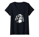 Womens Funny Proud Cavalier King Charles Spaniel Dog Lover V-Neck T-Shirt