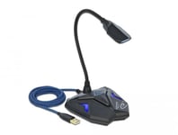 Delock Desktop USB Gaming Microphone with Gooseneck and Mute Button - mikrofon