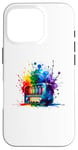 Coque pour iPhone 16 Pro Splash Art Radio Vintage Radios Antiques