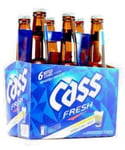 CASS Korean Fresh Lager Beer 330ml 4.5% Alc./Vol (Pack of 6)