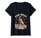 Womens Belgian Malinois Dog Breed Fur real, I’m the paw-fect V-Neck T-Shirt