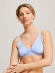 ANYDAY John Lewis & Partners Nova Non-Wired Soft Bra Blue 30F female 83% modal, 9% polyamide, 8% elastane