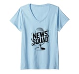 Womens Anchorman Squad Journalist - Broadcast News Anchorman V-Neck T-Shirt