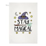 Stay Magical Tea Towel Dish Cloth Funny Joke Magical Spell Witch Wizard