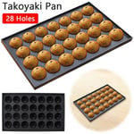 28 Holes Multi Purpose Takoyaki Pan Japanese Grill Plate Octopus Balls Tray