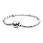 Pandora Moments Silver Heart -rannekoru (16cm) 590719