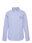 Ralph Lauren Kids Slim Fit Cotton Oxford Shirt Blå