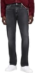 Tommy Jeans Jean Homme Ryan Straight Regular Fit, Noir (Denim Black), 34W/32L